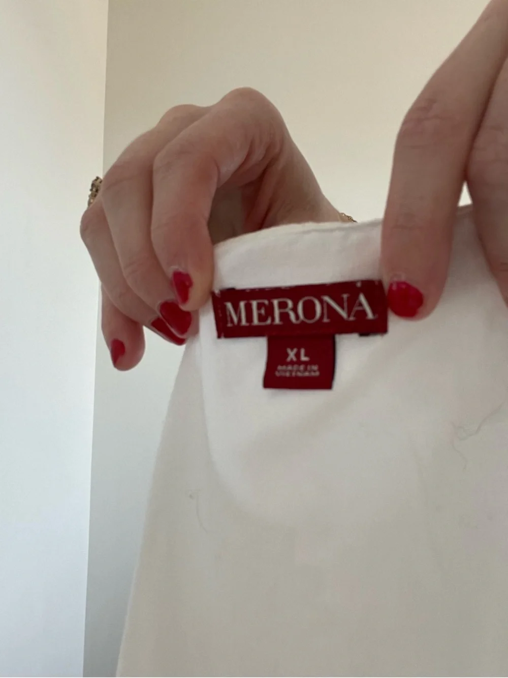 Merona White Crochet Yoke Sleeveless Top